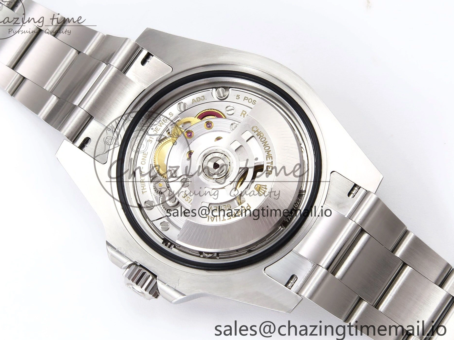 Good Copy Rolex Watches GMT-Master Bracelet Best Practical SH3285 CHS II Oyster GRNR 1019 EF on 904L 1:1 Edition 126710 1223